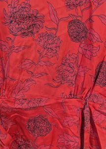 Flared Floral Party Top