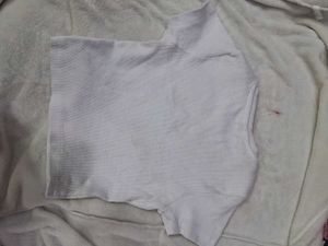 A White Crop Top