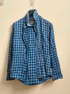 Blue Plaid Long Sleeve Shirt