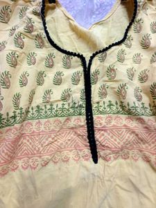 Yellow  Ethnic Short kurti (women's)