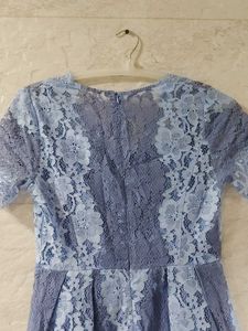 Periwinkle Lace Mini Dress