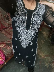 Chikinkari Mirror Work Kurta