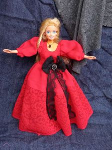 Barbie Red Bow ♥️ Gown Only Dress 👗 [ NO DOLL]