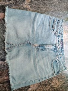 High Waist Denim Skirt 32 Size Only 1 Pic..