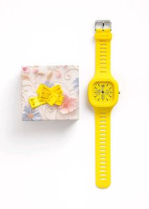 Yellow Fashion Watch For Boys And Girls