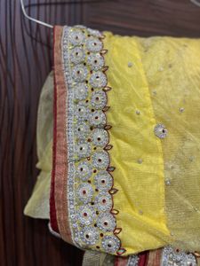 Yellow Embellished Dupatta