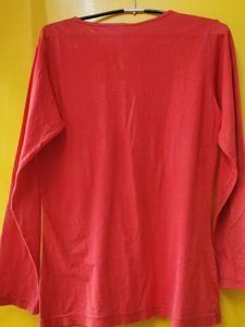 Red top for Christmas 🌲Cute Pink Button-Down To