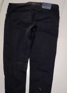 Distressed Black Jeans