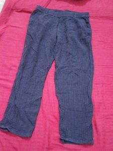 Blue Casual Pants