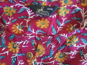 Women Kurti Gold Button