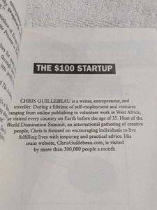 The $100 Startup Book by Chris Guillebeau