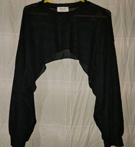 Bold Boucle Bolero Cardigan Top