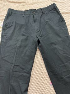 Dark Grey Striped Formal Pant