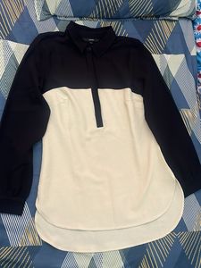 Elegant Color Block Blouse