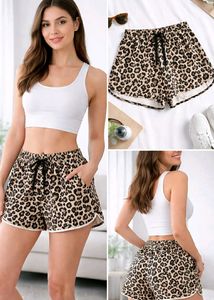 Leopard Print Lounge Shorts