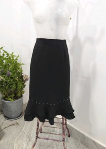 Stripe Ruffle Skirt