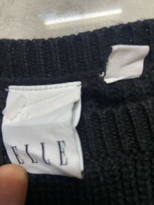 Black Sweater with White Polka Dots