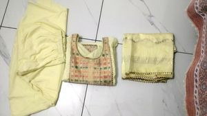 Suit ___ Shirt With Dupatta And Palazzo