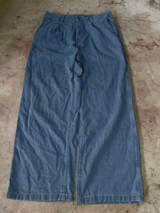 Wide Leg Denim Pants