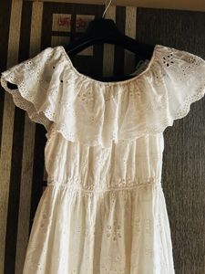 White Off Shoulder One Peice