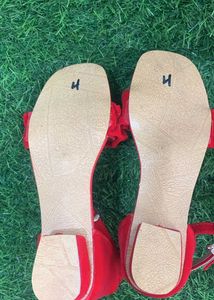 Korean Red Sandal For Gilrs (7-8 YEARS)