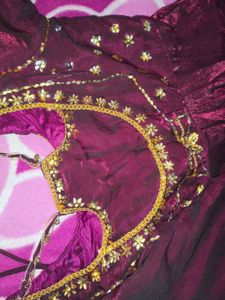 Burgundy Indian Frock