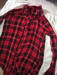 Red &amp; Black Plaid Shirt