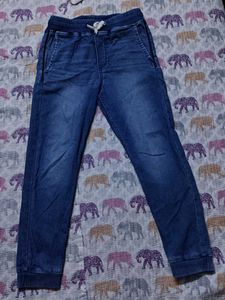 Girls Denim Joggers