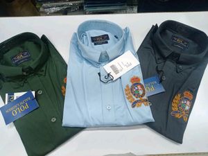 Brand Tag Shirt Slim Fit Shir