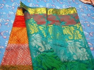 zari work saree