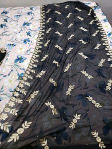 No Flaws 1inch Margin Thread Work Z Black Suit