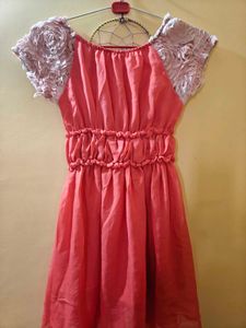 Cute Coral Mini Dress