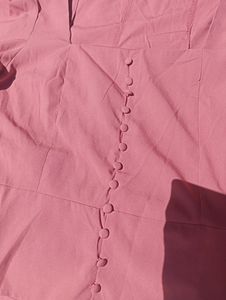 Solid Dusty Pink Cuffed Sleeves Top