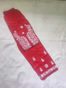 CHIKANKARI  KURTI AND PLAZZOO