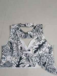Floral Print Halter Top