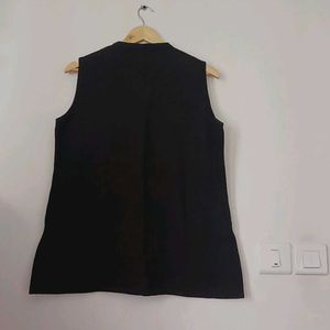 Sleeveless Black Top