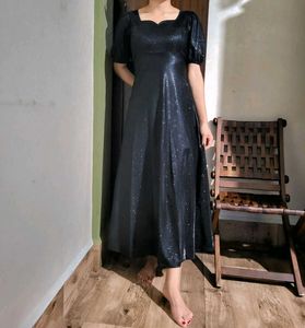 Elegant Tailored Black Gown