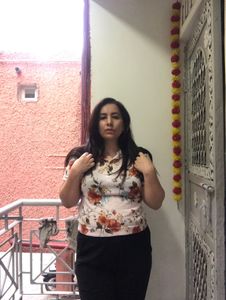 Peter Pan Neck Floral Top
