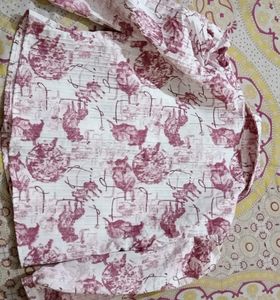 Patterned Crop Shirt