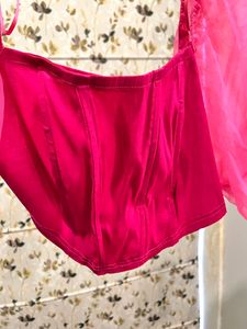 Imported Pink Corset Top