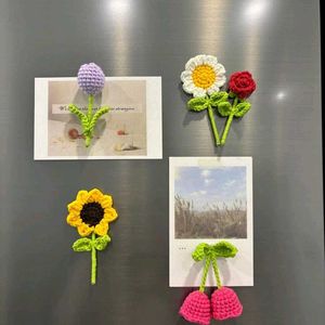 Crochet Flower Magnets - Set Of 2