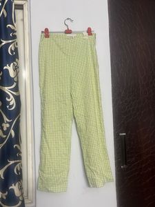 Green Gingham Trousers