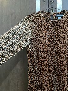 Animal Print Top XL