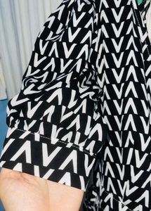 Chic Monochrome Printed Jumpsuit