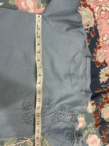 Stylish Blue Embellished Top