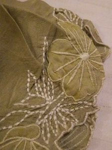 Embroidery Pista Green Kurta
