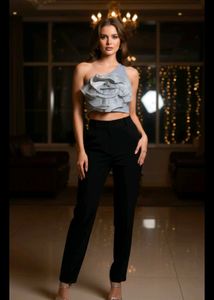 Chic One-Shoulder Crop Top for party's ✨🎐