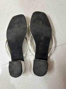 White Heel Sandals
