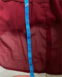 Asil Maroon Ethnic Gown with full Inner – Size 3XL