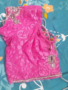 Fancy Saree With Stitched Blouse
